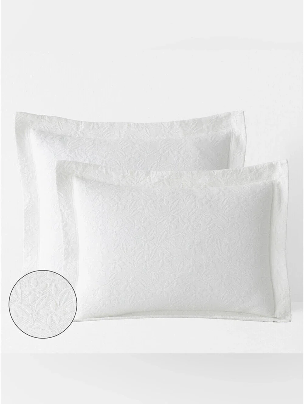The Company Store Legends Hotel Leaf Mateless Pillow Shams Set of 2 Standard